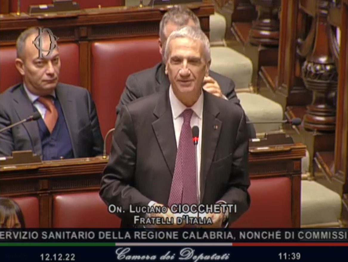 Scopri di più sull'articolo Intervento dell’On. Luciano Ciocchetti alla Camera dei Deputati il 12 Dicembre 2022